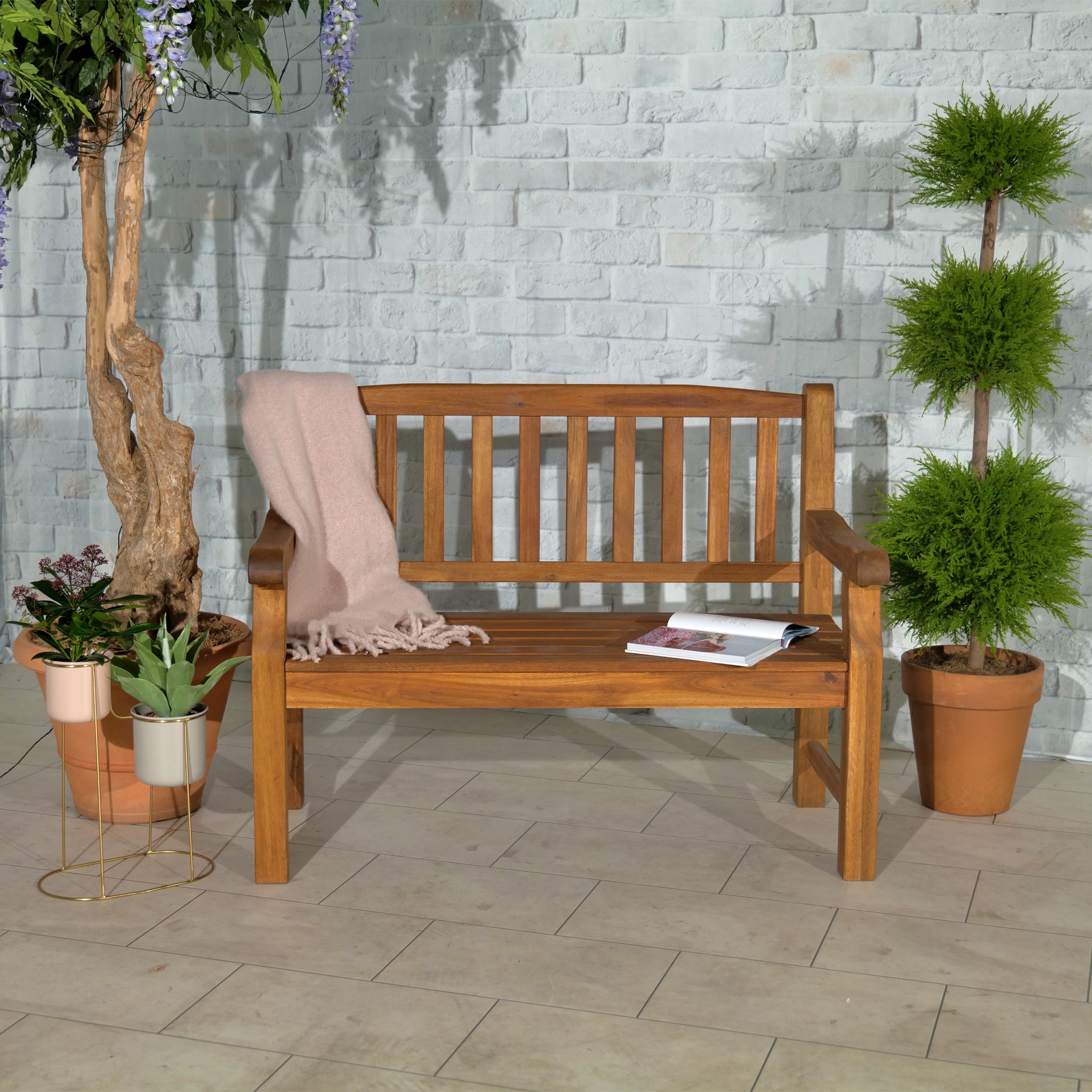 Acacia on sale garden bench