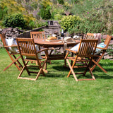 Turnbury FSC Acacia 6 Seat Extending Dining Set