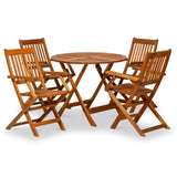 Manhattan FSC Acacia 4 Seater Round Dining Set