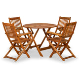 Manhattan FSC Acacia 4 Seater Round Dining Set from Roseland