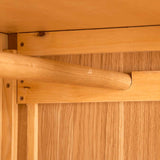 Hanging rail - Newlyn Oak Triple Wardrobe with Drawers