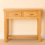 Newlyn Oak Console Table by Roseland Furniture