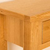 Top corner - Newlyn Oak Console Table