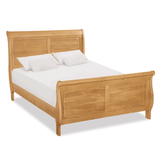 Zelah Oak Bed 6' Sleigh Bed