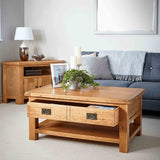 Zelah Oak King Coffee Table - Lifestyle