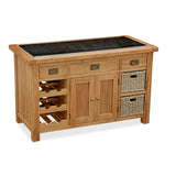 Zelah Oak Kitchen Island by Roseland Furniture