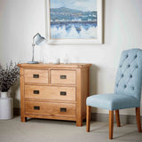 Zelah Oak 2 over 2 Drawer Chest