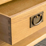 Surrey Oak Coffee Table - Drawer handle