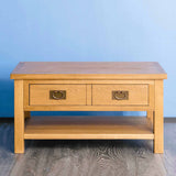 Surrey Oak Coffee Table - Lifestyle