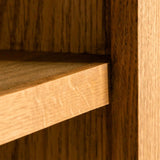 Close up of shelf - Surrey Oak Large Bookcase