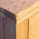 Surrey Oak Small Sideboard - Top corner