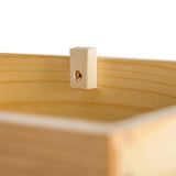 close up of drawer stopper