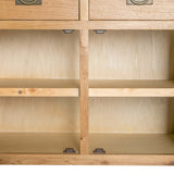 close up of internal fixed shelf