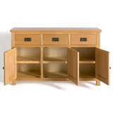 Surrey Oak Large Sideboard internal view