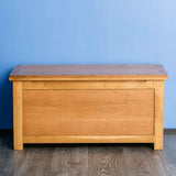 Surrey Oak waxed blanket box - Lifestyle