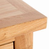 London Oak Slim Bedside Table 