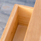 Open drawer - Surrey Oak Waxed Console Table with Baskets