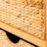 Woven basket on a London Oak Hall Table. 