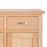 London Oak Mini Sideboard - Close up of drawer front