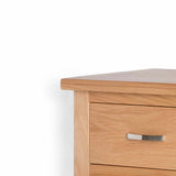 London Oak Mini Sideboard - Close up of drawer front