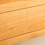 Side panel view of the Abbey Light Oak Coffee Table from Roseland Furniture