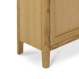 Alba Oak Large Sideboard - Close up of feet on sideboard