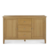 Alba Oak Large Sideboard - Front view