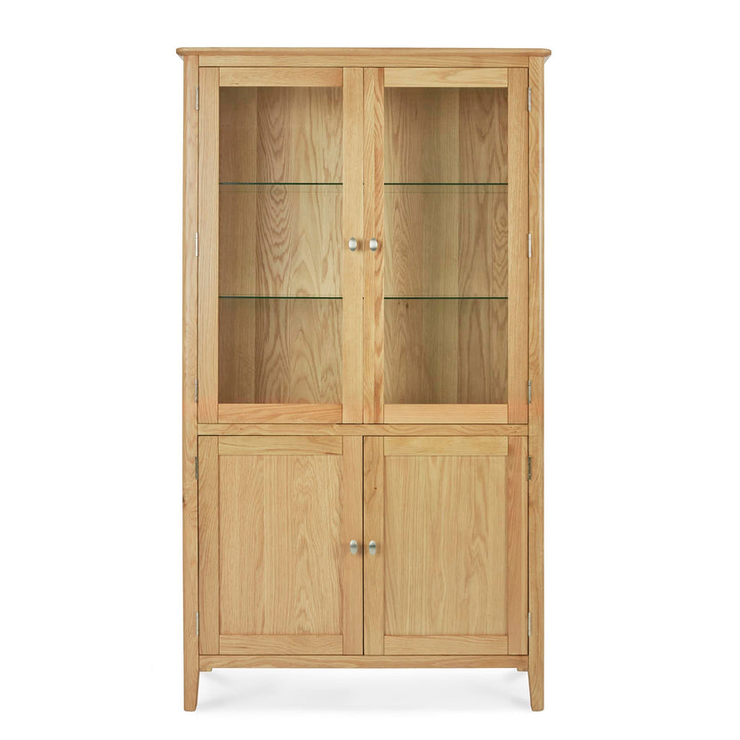 Alba Oak Display Cabinet | Roseland