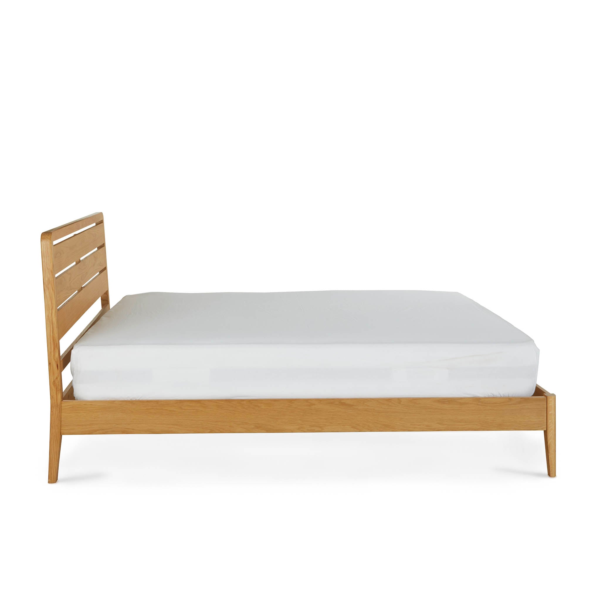 White oak bed on sale frame queen