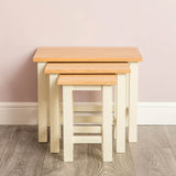 Farrow Cream Nest of 3 Tables - Lifestyle