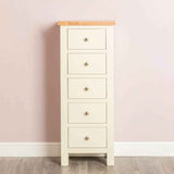 Farrow Cream 5 Drawer Tallboy - Lifestyle 