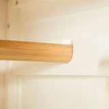 Farrow White Triple Wardrobe side rail fixing view