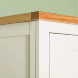 Farrow White Triple Wardrobe top front corner view