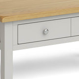 Lundy Grey Large Coffee Table - Close Up of Drawer