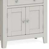 Lundy Grey Mini Sideboard - Close Up of Cupboard