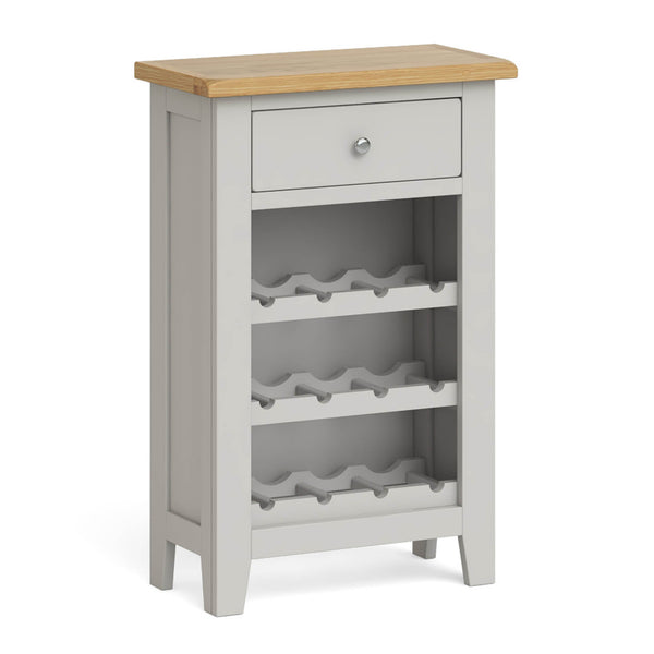 Grey wine rack unit sale