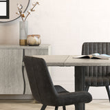 Soho Dining Chair with soft waxed coated seating - Lifestyle