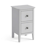 Elgin Grey Narrow Bedside Table from Roseland Furniture