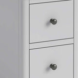 close up of gunmetal handles