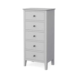 Elgin Grey Slim Tallboy Storage Cabinet