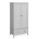 Elgin Grey Double Wardrobe for Roseland Furniture