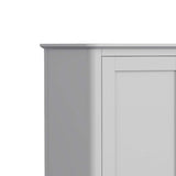 sleek top edge on the Elgin Grey Double Wardrobe