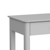 close up of sleep top edge on the Elgin Grey Home Office Desk