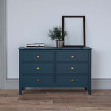 Stirling Blue 3 over 3 Chest of Drawers lifestyle image