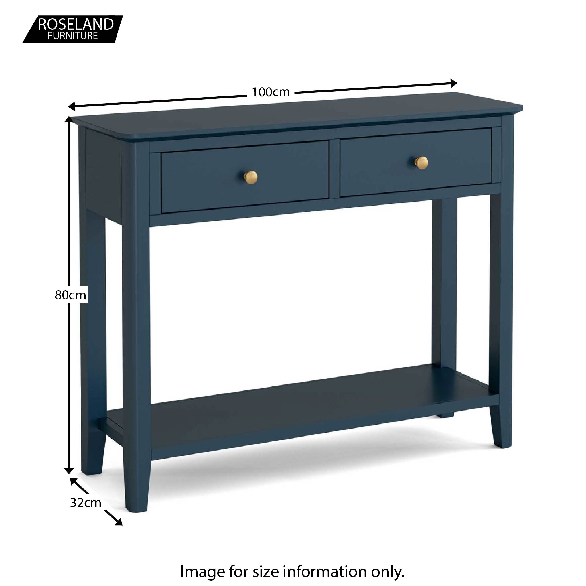 Antique navy deals console table