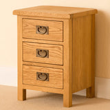 Lanner Oak Bedside Table by Roseland Furniture