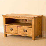 Lanner Oak 80cm TV Stand Unit by Roseland Furniture