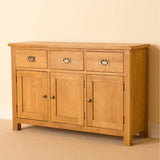 Lanner Oak Large Sideboard Unit by Roseland Furniture