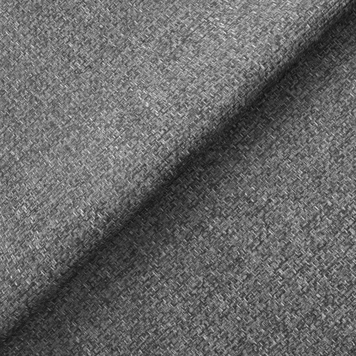 Textured fabric with a diagonal fold, in grayscale, depicting light and shadow contrast.