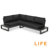 LIFE Mallorca Chaise Lounge Set with Coffee Table